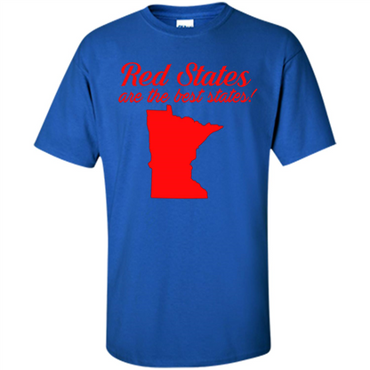 Minnesota T-Shirt Red States Are The Best States Royal