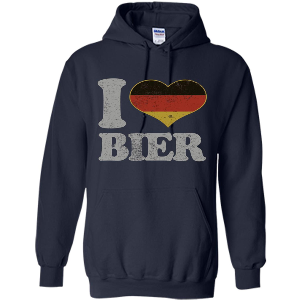 Oktoberfest T Shirt Germany Drinking Beer I Love Bier T-shirt Navy