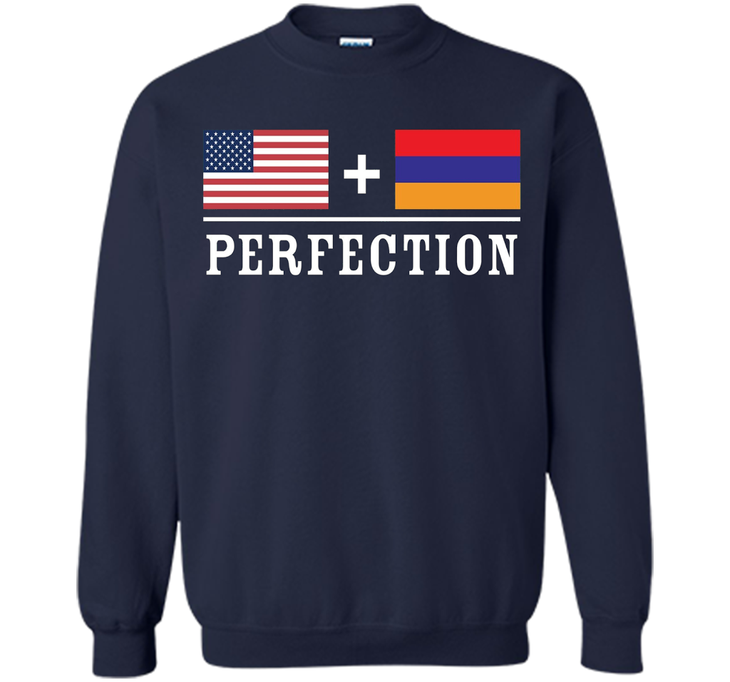 American + Armenian = Perfection Flag T-Shirt t-shirt Navy