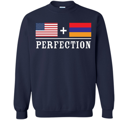 American + Armenian = Perfection Flag T-Shirt t-shirt Navy