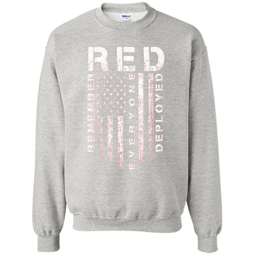 Red Friday - Remember Everyone Veteran Deployed T-shirt Ash