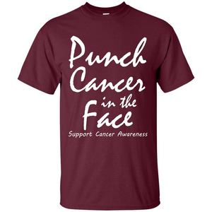 Support Cancer Awareness In The Face T-shirt