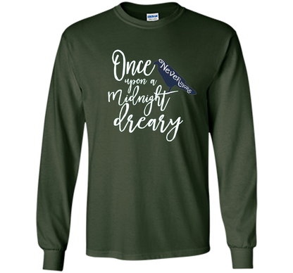 Poe Raven Shirt, Bookworm Shirt Literary Gifts cool shirt Forest Green