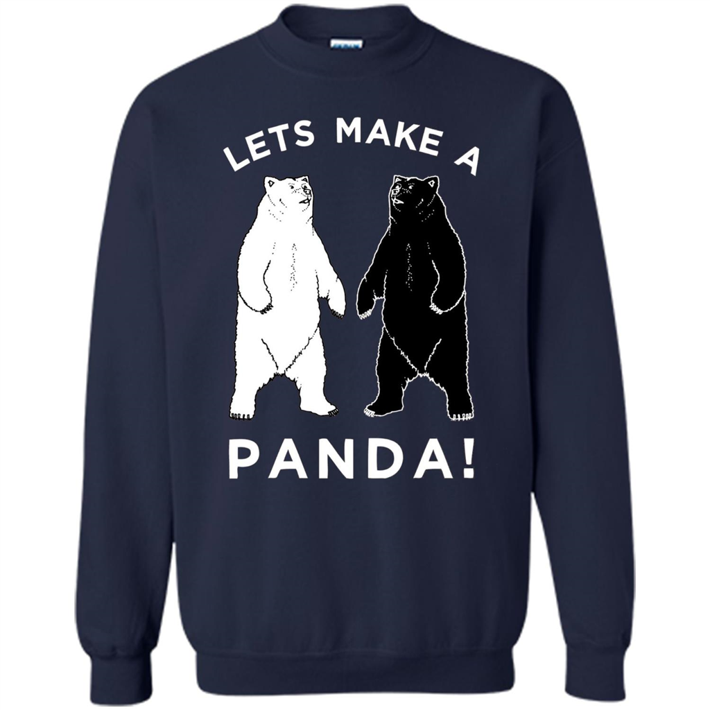 Funny Panda T-shirt Lets Make A Panda T-Shirt Navy