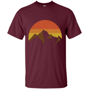 Mountain And Fall Sun T-shirt