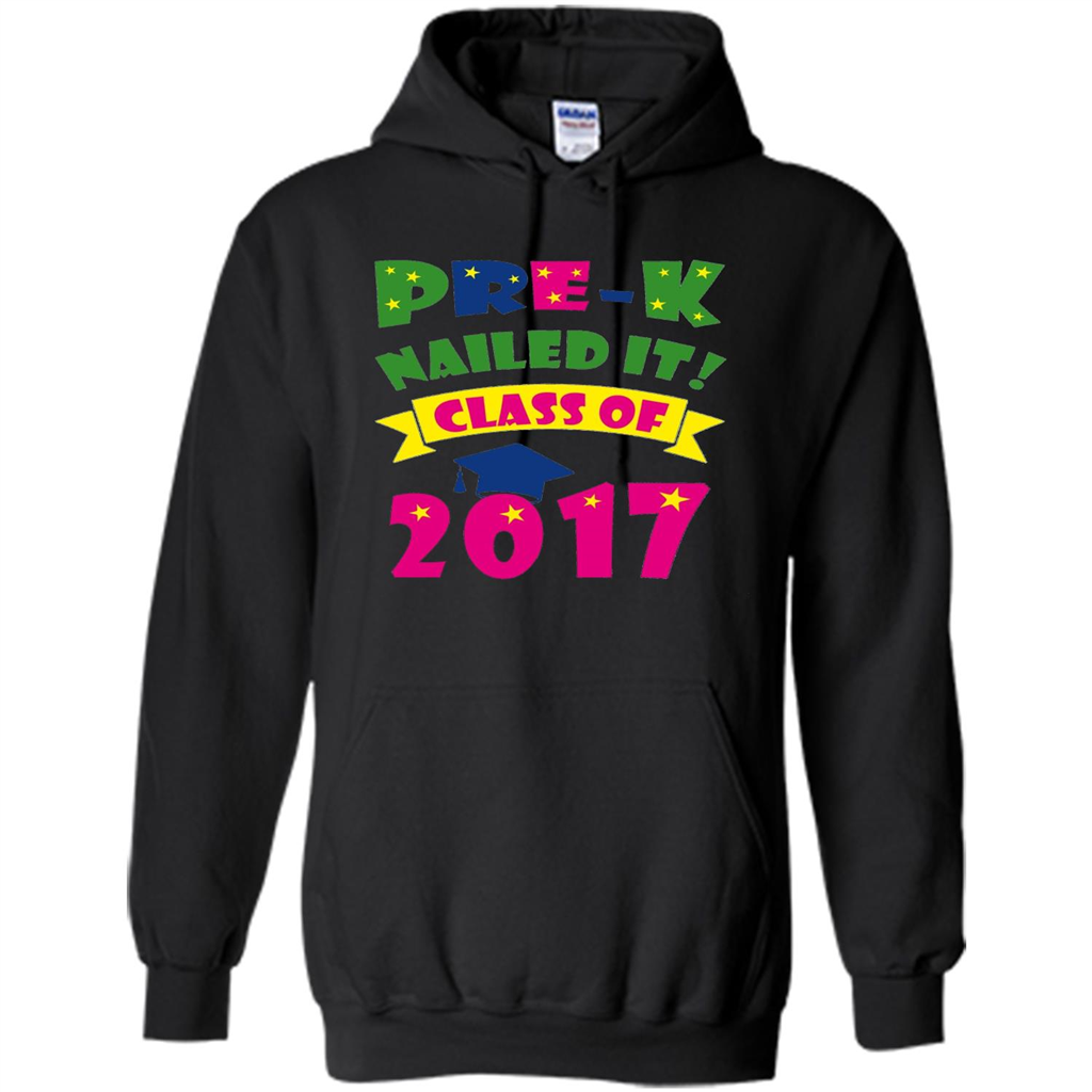 Pre-K Nailed It Class Of 2017 T-shirt Black