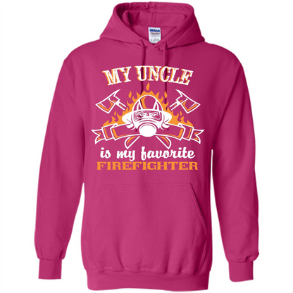 Firefighter Uncle T-shirt My Uncle Is My Favorite Firefighter Heliconia