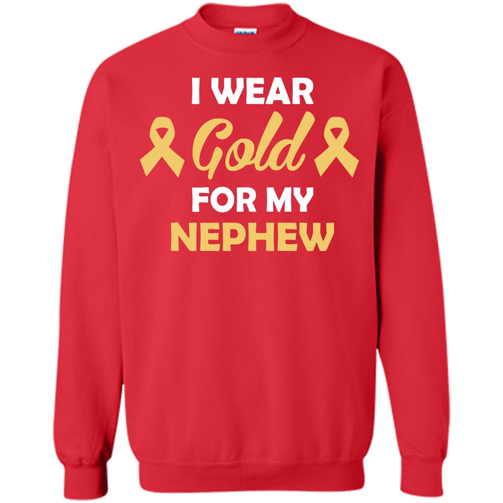 Cancer Awareness T-shirt I Wear Gold For My Nephew