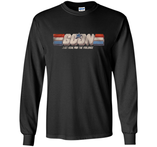 GOON JUST HERE FOR THE VIOLENCE T-shirt Black S