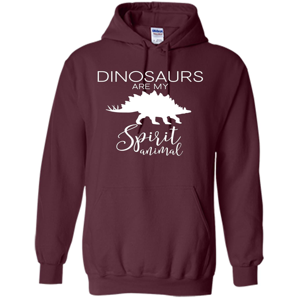 Dinosaur T-Shirt Dinosaurs Are My Spirit Animal Maroon