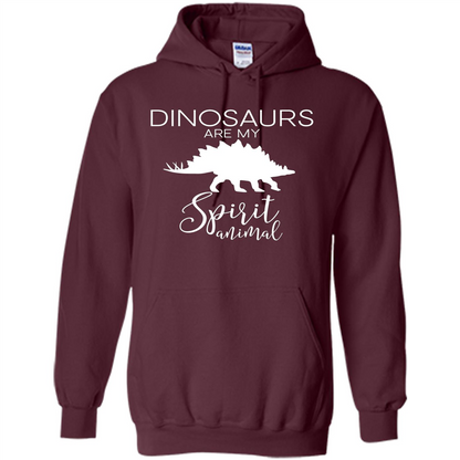 Dinosaur T-Shirt Dinosaurs Are My Spirit Animal Maroon