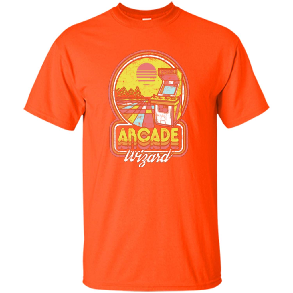Arcade Wizard T-shirt Game Online Orange