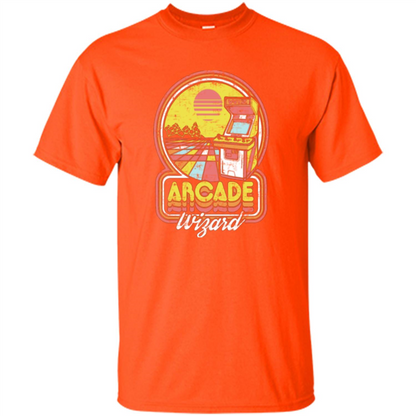 Arcade Wizard T-shirt Game Online Orange