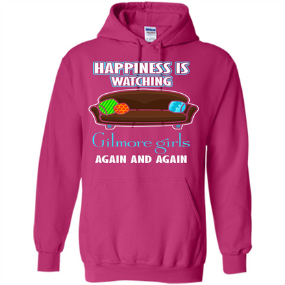 Movie T-shirt Happiness Is Watching Again And Again Heliconia