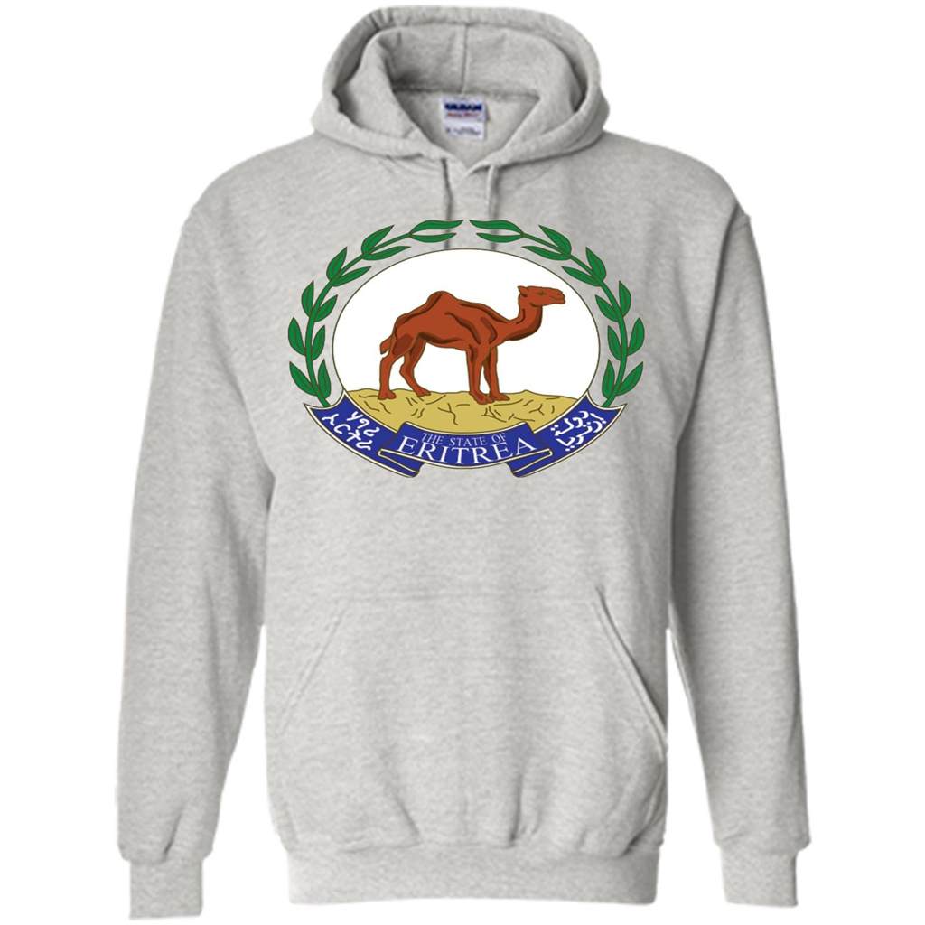 Eritrea Emblem T-shirt National Heritage Pride Ash