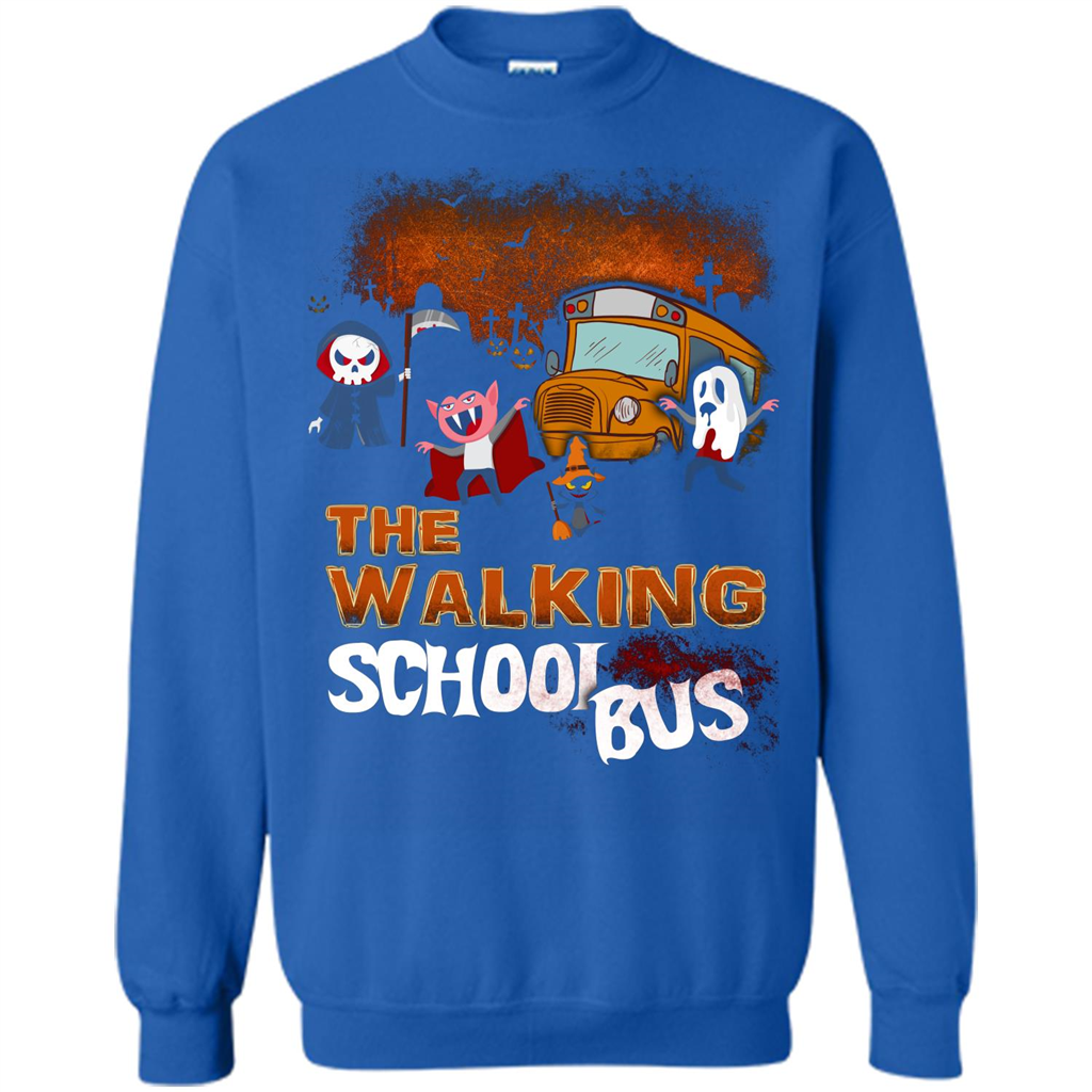 Halloween T-shirt The Walking School Bus T-shirt Royal