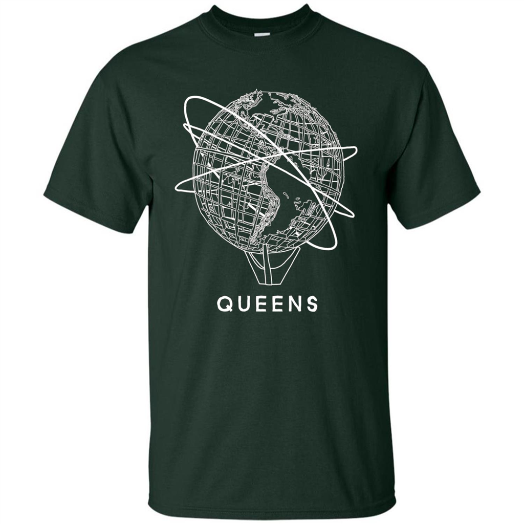 Queens New York Unisphere T-shirt Forest Green
