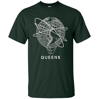 Queens New York Unisphere T-shirt Forest Green