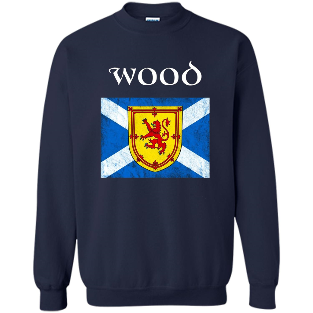Scottish Clan Wood T-shirt Navy
