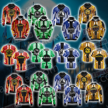 Harry Potter Hogwarts Castle - Slytherin House Wacky Style New Collection Unisex 3D T-shirt