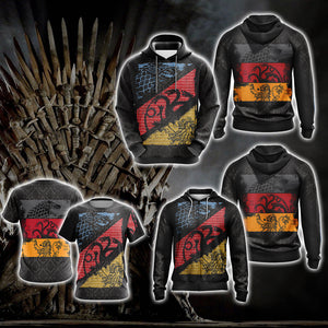 Game Of Thrones - Stark, Targaryen, Lannister Unisex 3D T-shirt