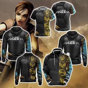 Tomb Raider Legend - Column symbols Unisex 3D Hoodie