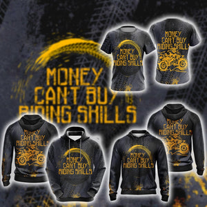 Money can't buy Riding Skills Unisex Zip Up Hoodie