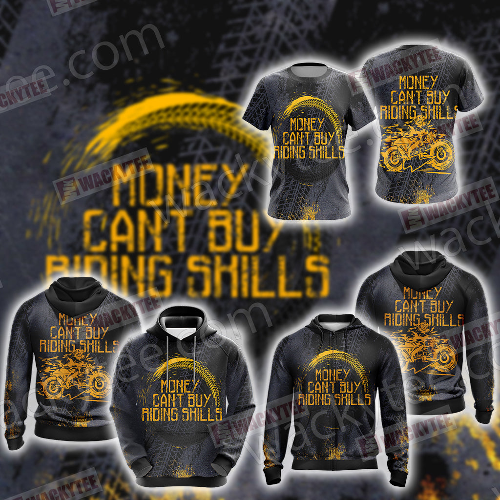 Money can't buy Riding Skills Unisex 3D Hoodie