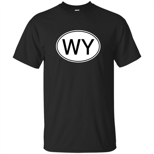 WY Wyoming Abbreviation T-shirt Royal