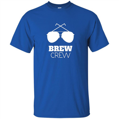 I'm The Brew Crew Groom Wedding Male T-Shirt Royal