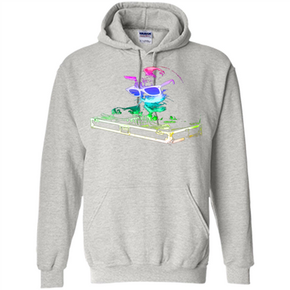 Cat Lover T-shirt House Cat Rainbow DJ Kitty Ash