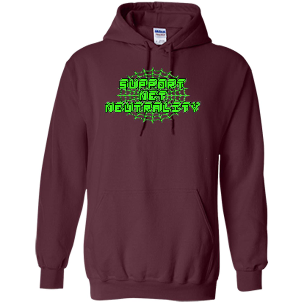 Support Net Neutrality T-shirt Maroon