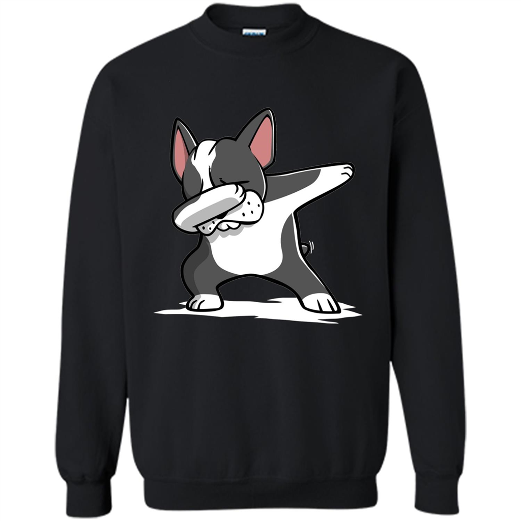 Dabbing Boston Terrier Dog T-Shirt Dab Dance T-shirt Black