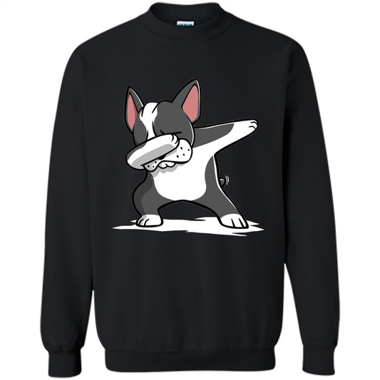 Dabbing Boston Terrier Dog T-Shirt Dab Dance T-shirt Black