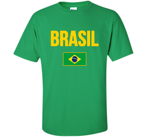 BRASIL T-shirt Brazilian National Country Flag Tee Camiseta cool shirt