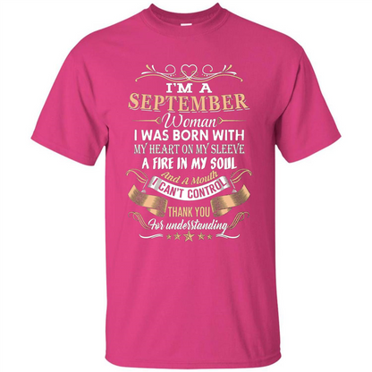 I'm A September Woman T-shirt Heliconia