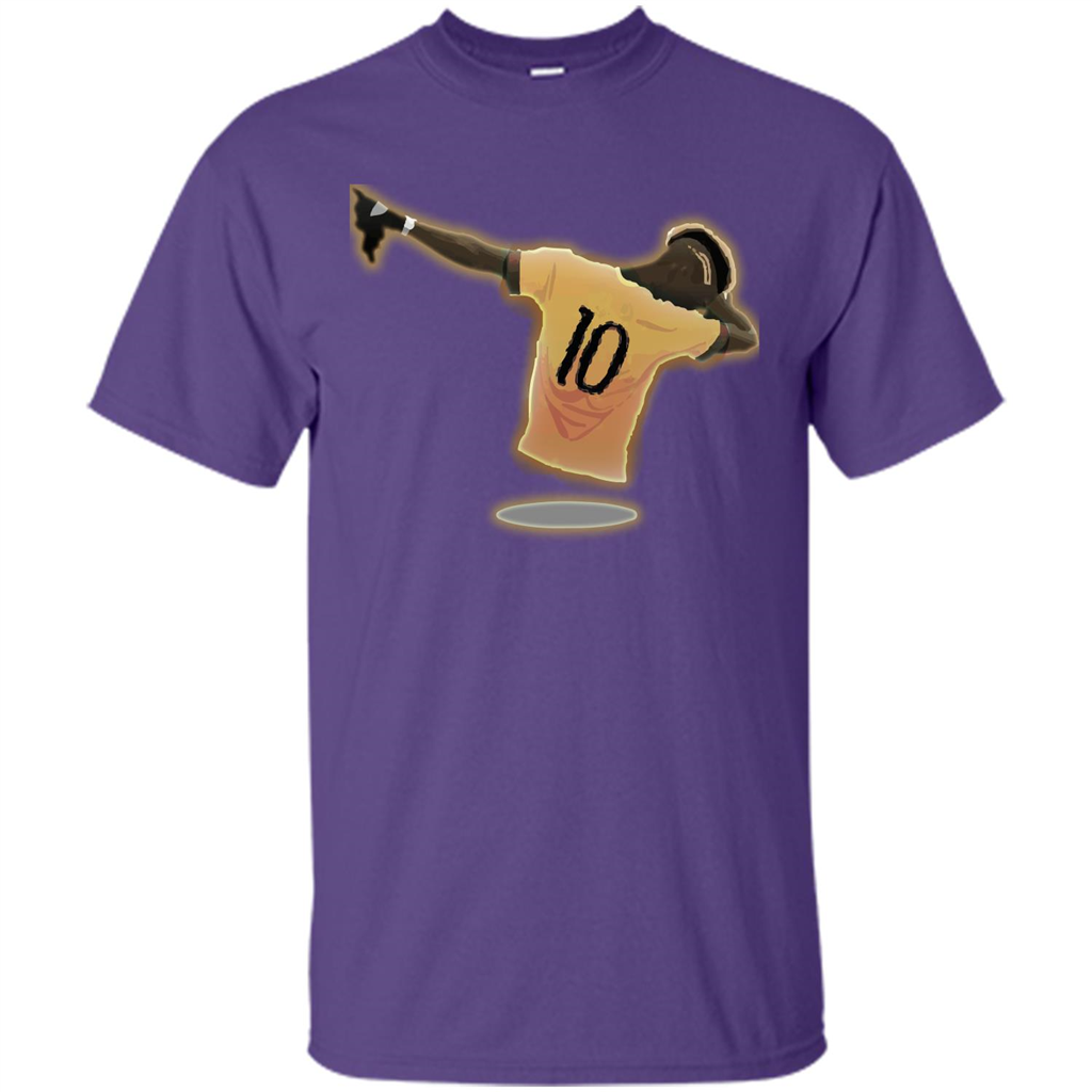 Dabbing Soccer T-shirt Purple