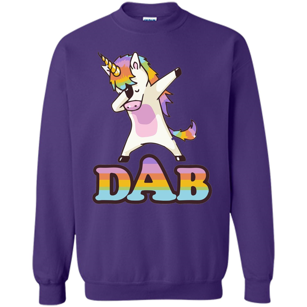 Cute Unicorn Dabbing T-shirt Orange