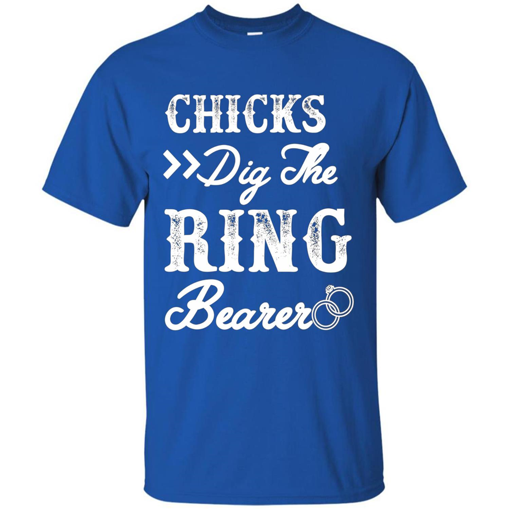 Ring Bearer T-shirt Chicks Dig The Ring Bearer Royal
