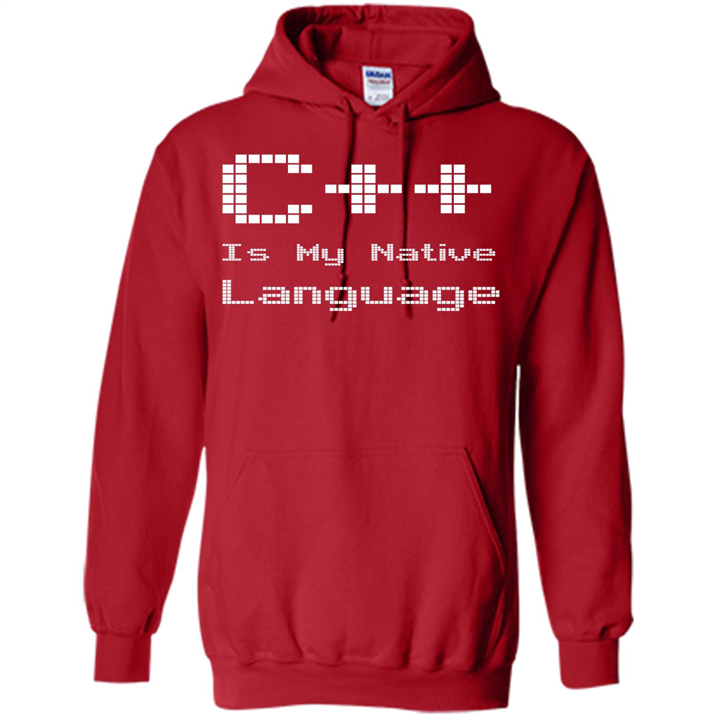 IT T-shirt C++ Is My Native Language Red