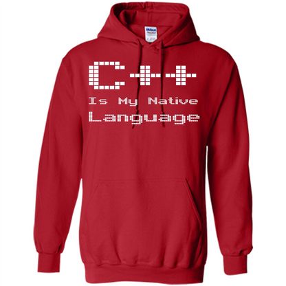 IT T-shirt C++ Is My Native Language Red