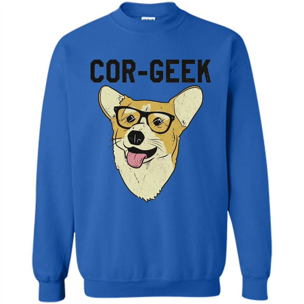 Cor-Geek Funny Corgi Nerd T-shirt Royal