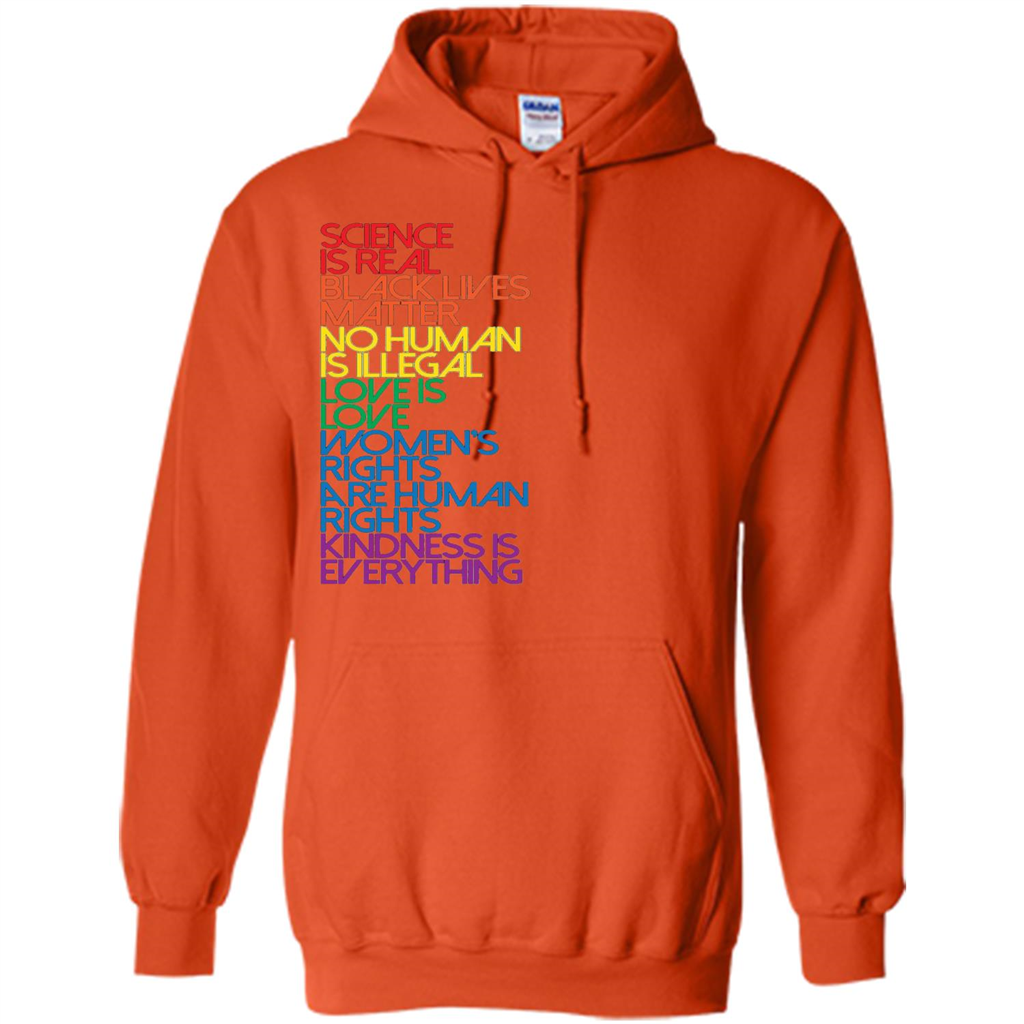 Science Is Real Black Lives Matter T-shirt Orange
