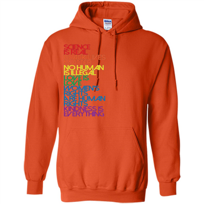 Science Is Real Black Lives Matter T-shirt Orange