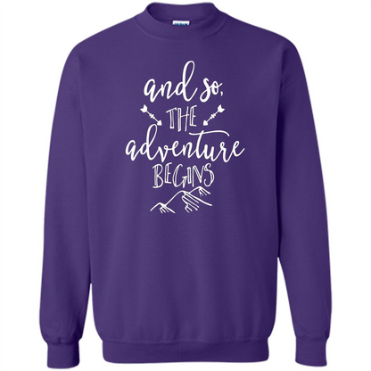 And So the Adventure Begins T-shirt Orange