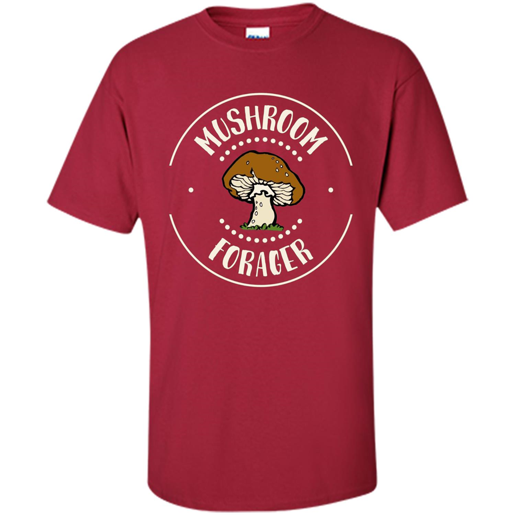 I Love Mushrooms T-shirt Mushroom Forager Cardinal