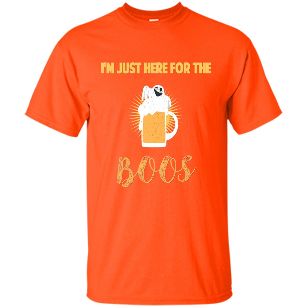 Im Just Here for Boos Funny Halloween T-shirt Orange