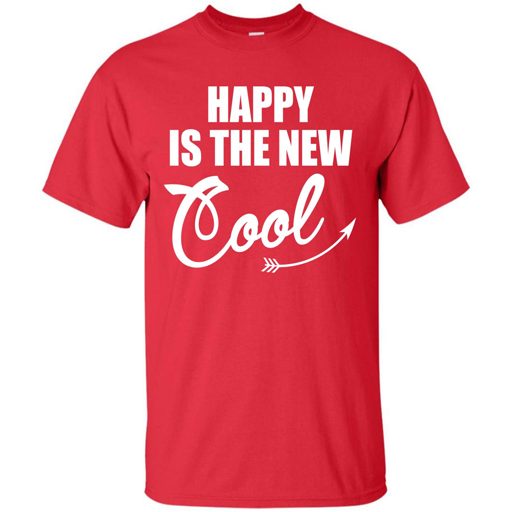 Happy Is The New Cool T-shirt Red