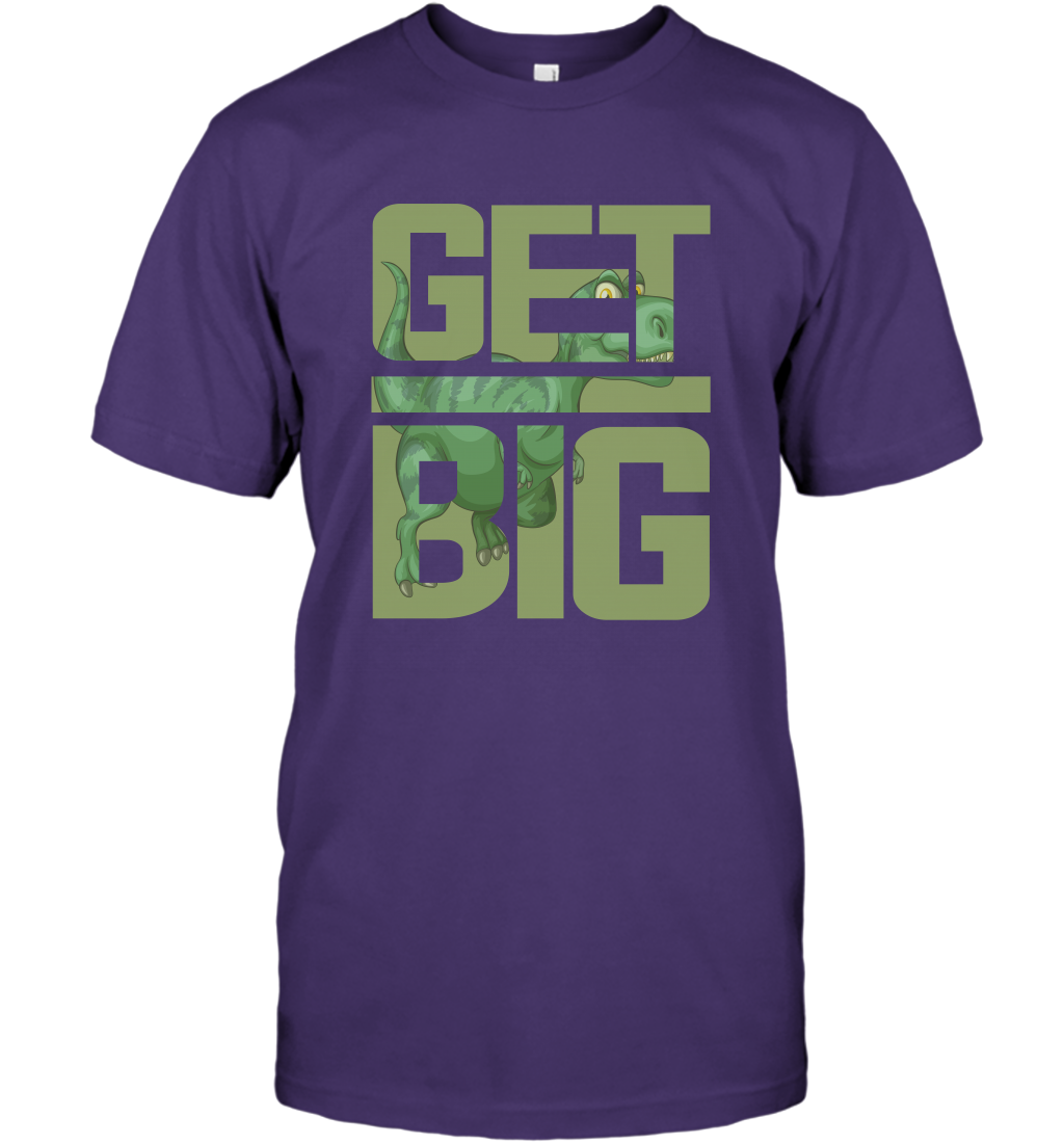 Get Big Funny Saurus Dinosaur Shirt T-Shirt T-Shirt Purple