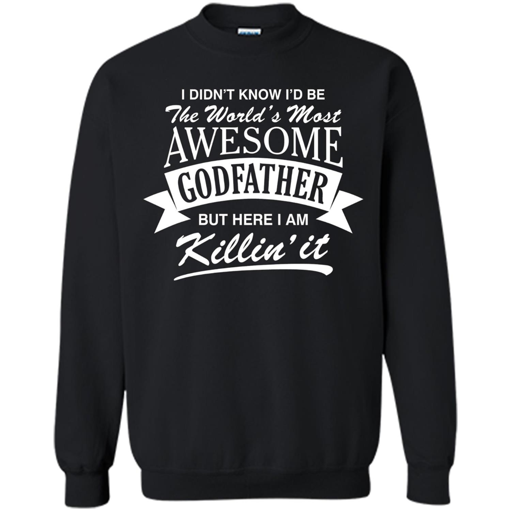 Men's World's Most Awesome Godfather T-shirt Black